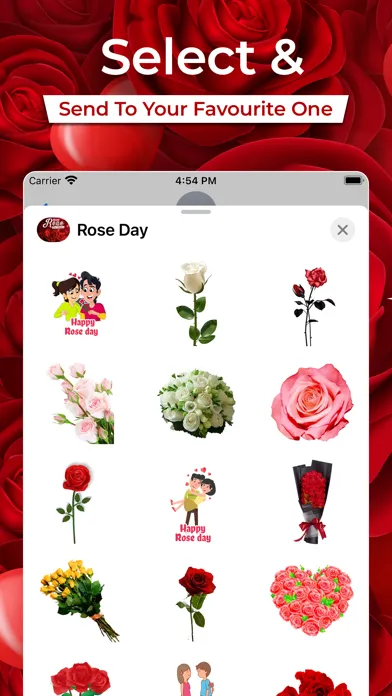 Rose Day Stickers || Screenshots