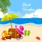 Beach Vacation Summer Stickers