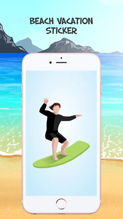 Capturas de tela do Beach Vacation Summer Stickers