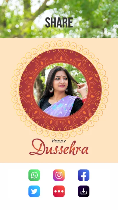 Zrzuty ekranu Dussehra Navratri Photo Editor