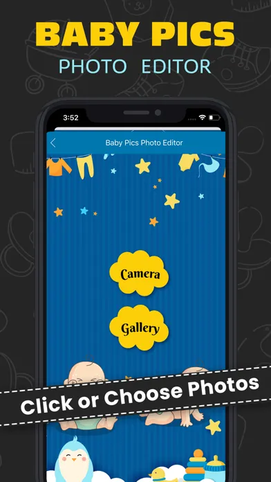 Capturas de tela do Baby Story Pics Photo Editor