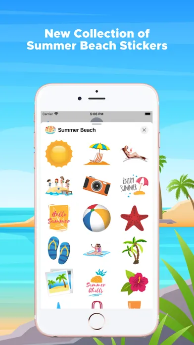 Captures d'écran de Summer Beach Emojis