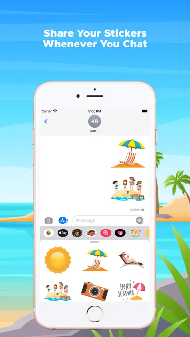Captures d'écran de Summer Beach Emojis
