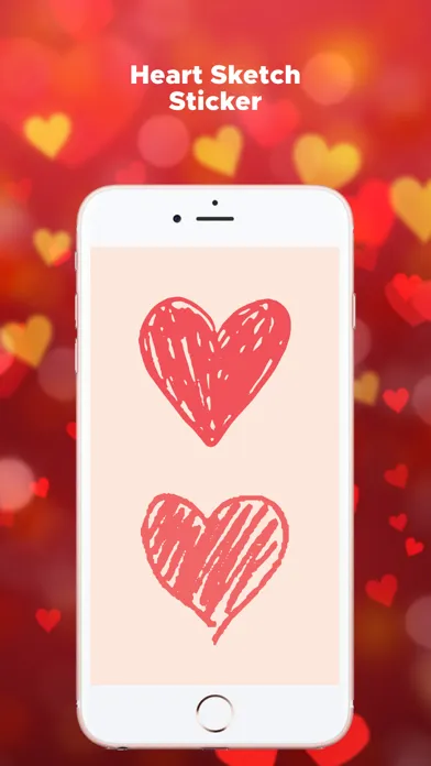 Скриншоты Heart Sketch Emojis