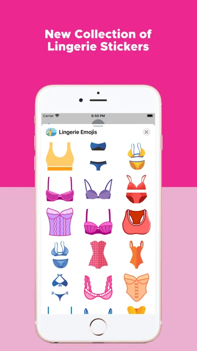 Tangkapan skrin Lingerie Emojis