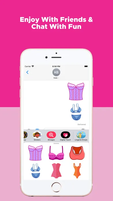 Tangkapan skrin Lingerie Emojis
