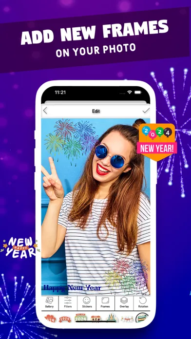Скриншоты New Year Frames & Wallpapers