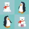 Polar Bear and Penguin Emojis