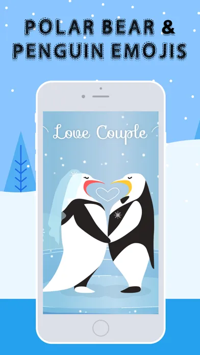 Polar Bear and Penguin Emojis स्क्रीनशॉट