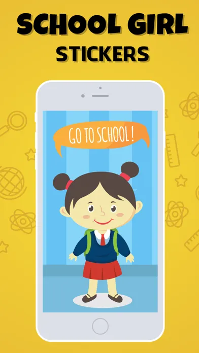 School Girls Stickers স্ক্রিনশট
