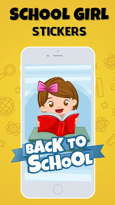 School Girls Stickers স্ক্রিনশট