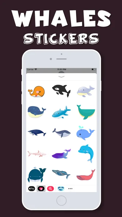 Zrzuty ekranu Whales Emojis
