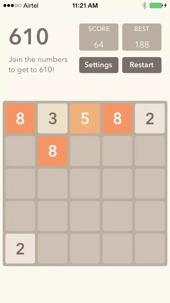 Captures d'écran de 2048 Classic !