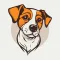 Animated Dotted Dog Stickers