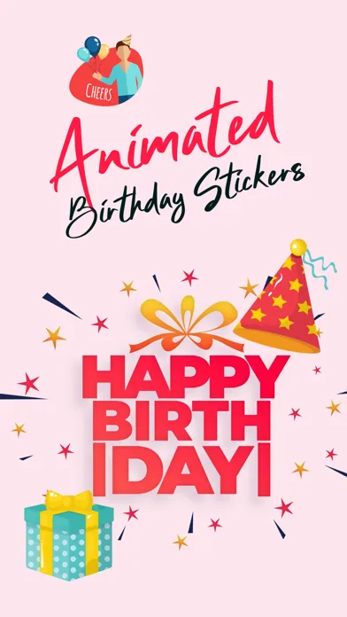 Animated Birthday Sticker Pack سکرین شاٹس