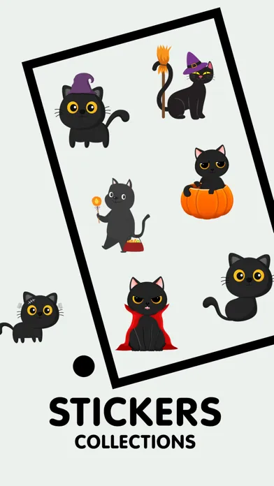 Animated Black Catmoji GIF سکرین شاٹس