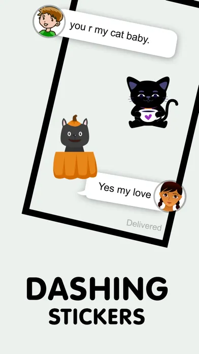 Animated Black Catmoji GIF سکرین شاٹس