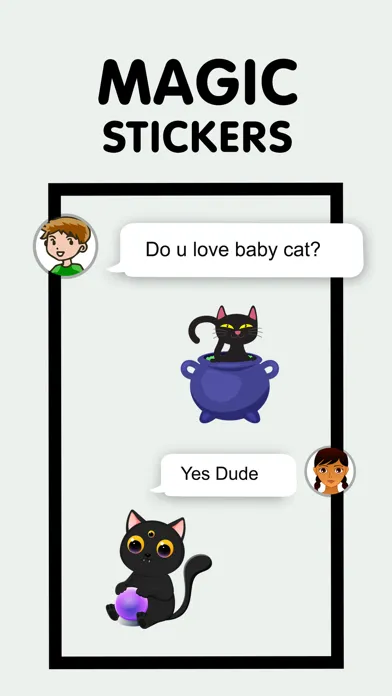 Animated Black Catmoji GIF سکرین شاٹس