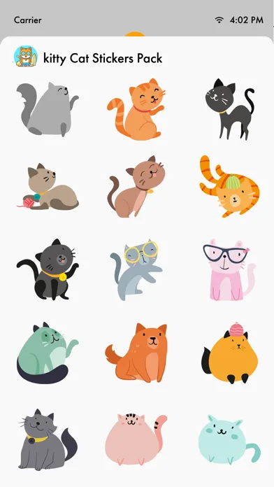 Kitty Cat Stickers Pack应用截图