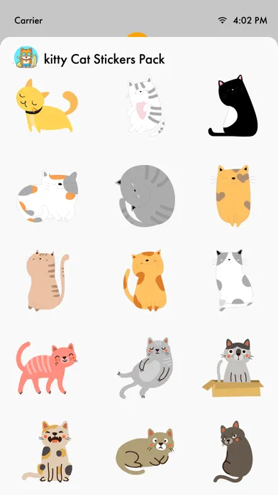 Kitty Cat Stickers Pack应用截图