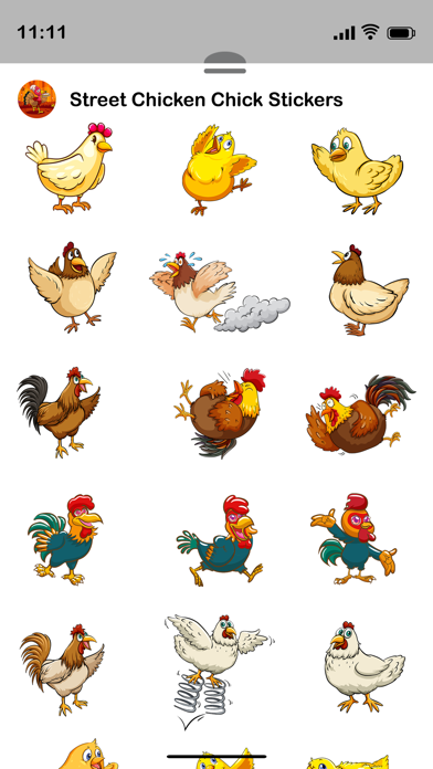 Captures d'écran de Street Chicken Chick Stickers