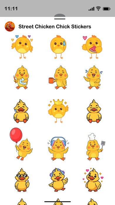 Captures d'écran de Street Chicken Chick Stickers