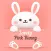 The Lovely Pink Bunny Stickers