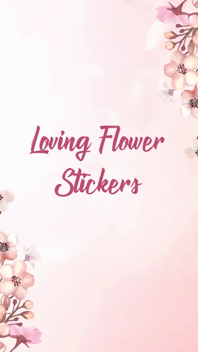 Loving Flower Stickers Screenshots