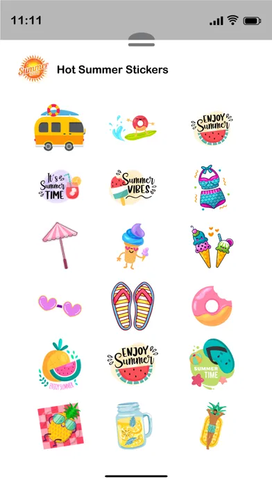 Hot Summer Stickers Ekran Görüntüleri