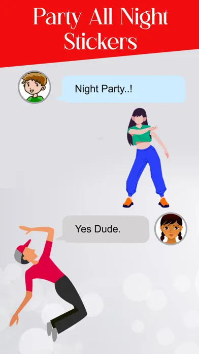 Capturas de pantalla de Party All Night Stickers