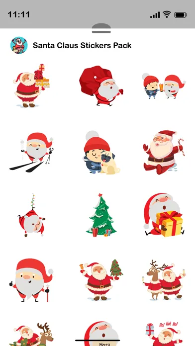 Capturas de tela do Santa Claus Stickers Pack!
