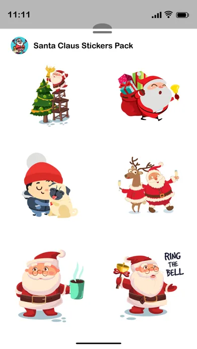 Capturas de tela do Santa Claus Stickers Pack!