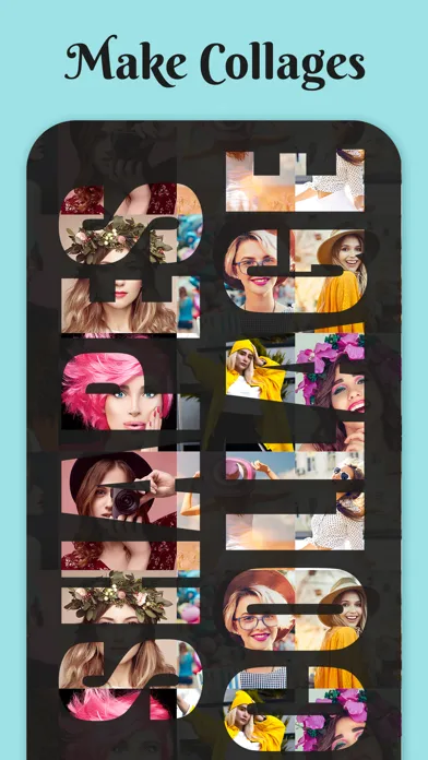 Capturas de tela do Shape Collage Editor