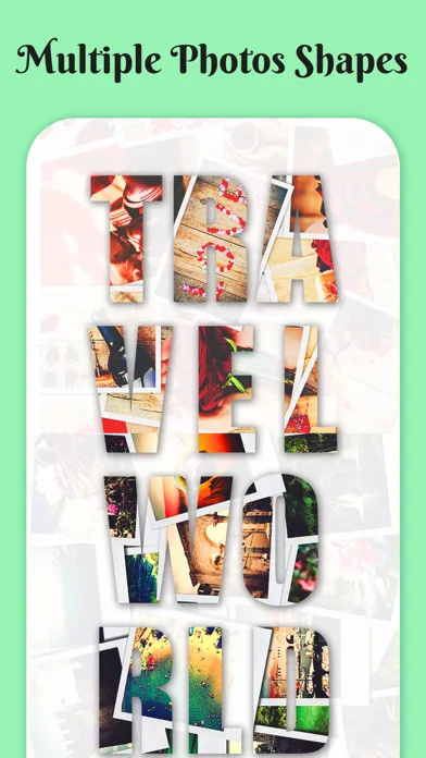Capturas de tela do Shape Collage Editor
