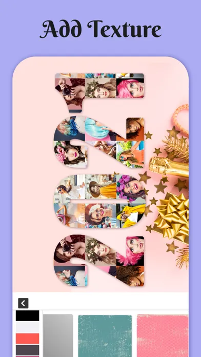 Capturas de tela do Shape Collage Editor
