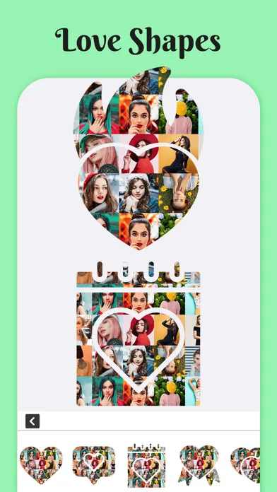 Capturas de tela do Shape Collage Editor
