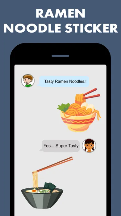 Ramen Noodles Stickers سکرین شاٹس