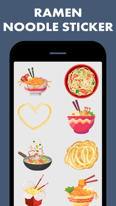 Ramen Noodles Stickers سکرین شاٹس