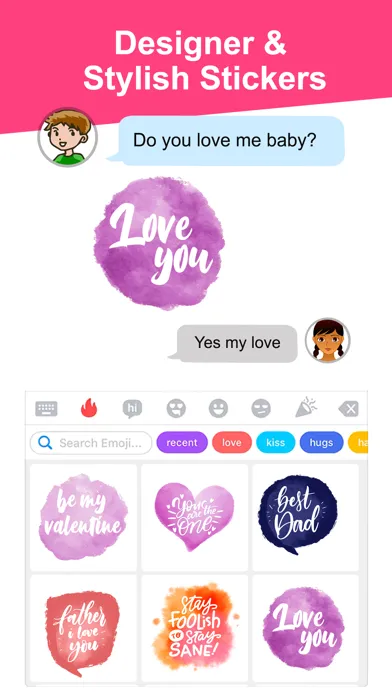 صور Watercolor - Text Stickers