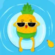 Hawaii Pineapple Stickers Pack Hawaii Pineapple Stickers Pack