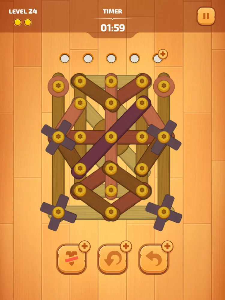 Screenshot di Awesome Bolts & Screws Puzzle