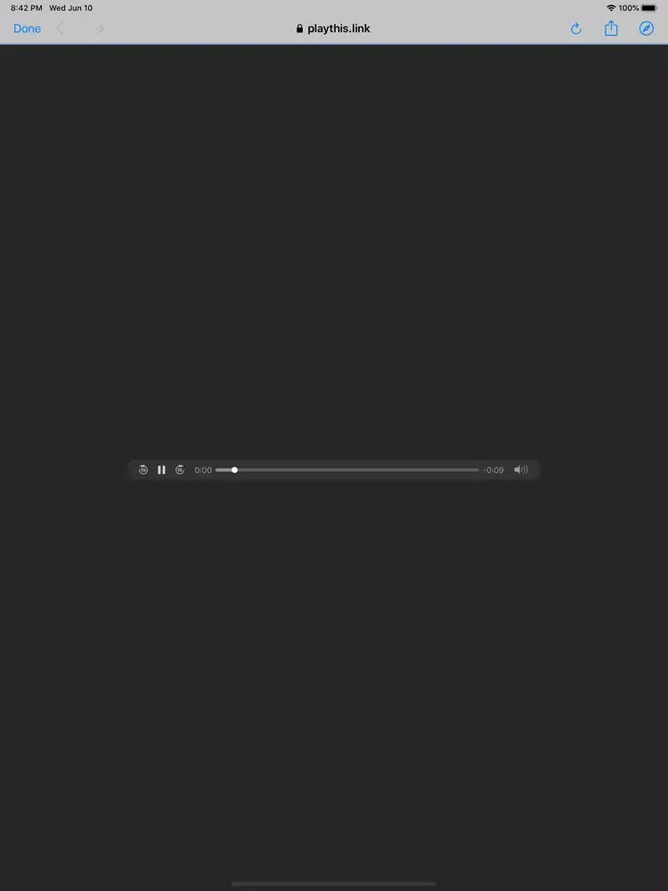 Screenshot di PlayThisLink iPad