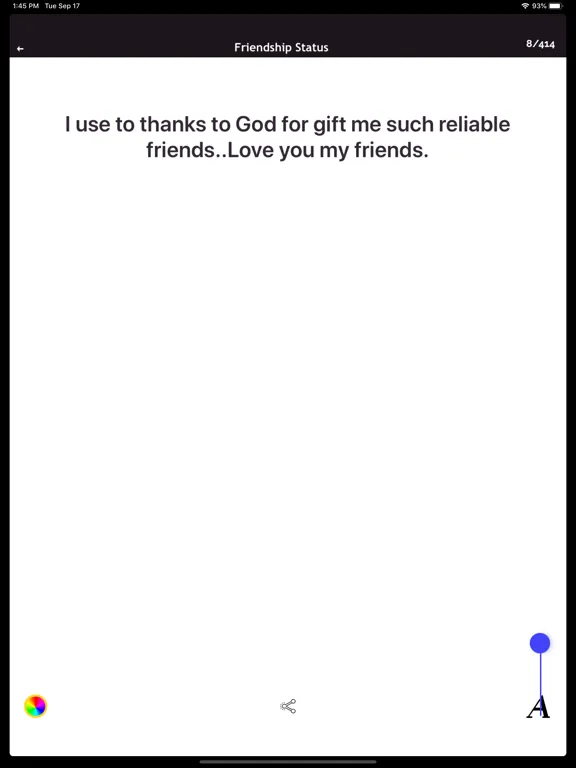 Awesome Status and Quotes 2020 iPad Screenshots