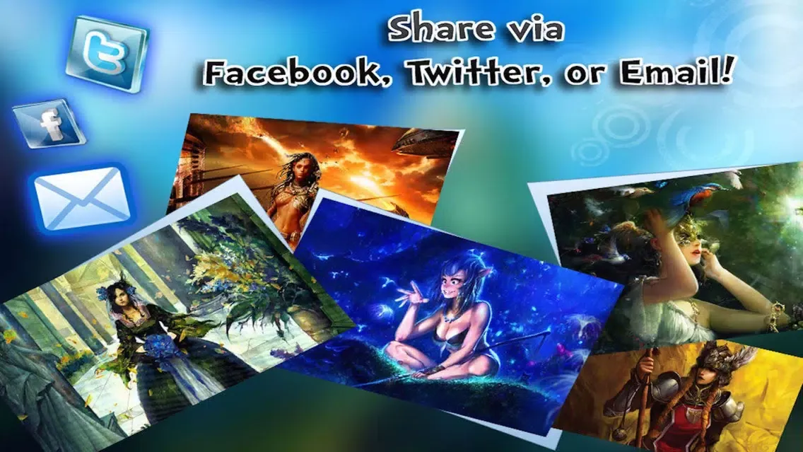 Capturas de tela do Fantasy Wallpaper √