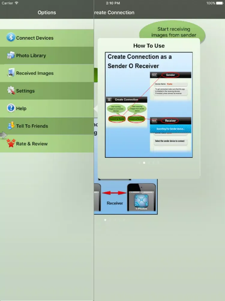 ภาพหน้าจอของ Wireless Photo Transfer Pro - WiFi & Bluetooth Photo Share iPad 
