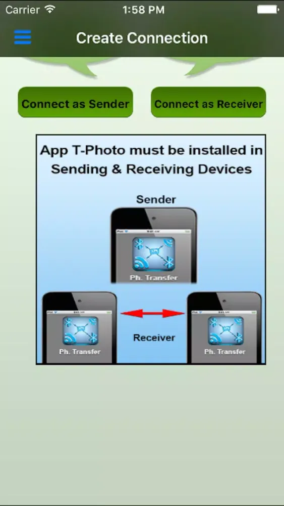 ภาพหน้าจอของ Wireless Photo Transfer Pro - WiFi & Bluetooth Photo Share