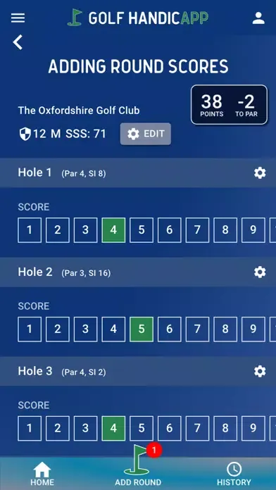 Golf Handicapp應用截圖