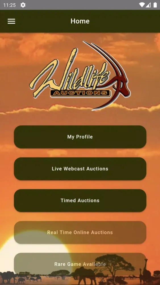 Ảnh chụp màn hình của Wildlife Auctions