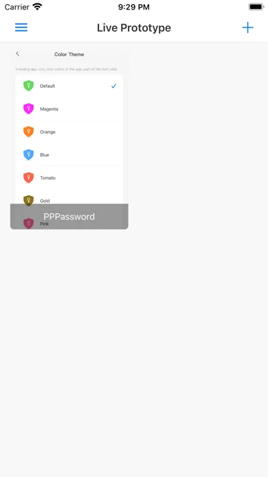 Live Prototype Screenshots