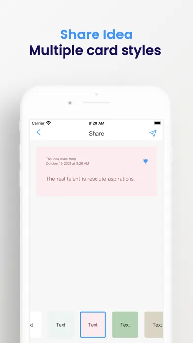 Capturas de tela do An Idea - Keep track of ideas